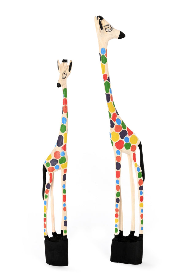 Large Stained Glass Print Jacaranda Giraffe