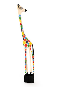 Large Stained Glass Print Jacaranda Giraffe