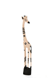 Small Black Daisy Print Jacaranda Giraffe