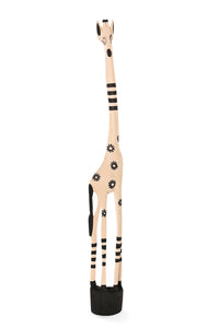 Large Black Daisy Print Jacaranda Giraffe