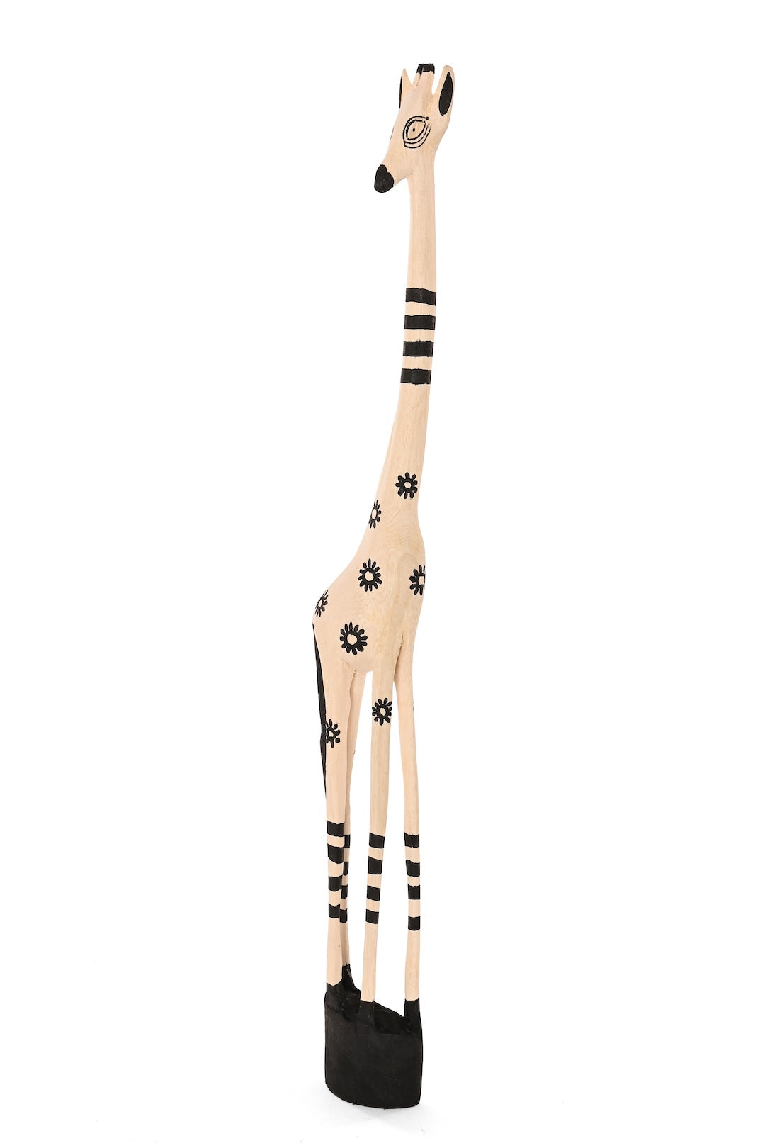 Large Black Daisy Print Jacaranda Giraffe