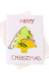 Recycled Metal Tree Note Card with Detachable Ornament