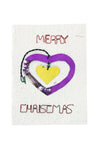 Recycled Metal Heart Note Card with Detachable Ornament
