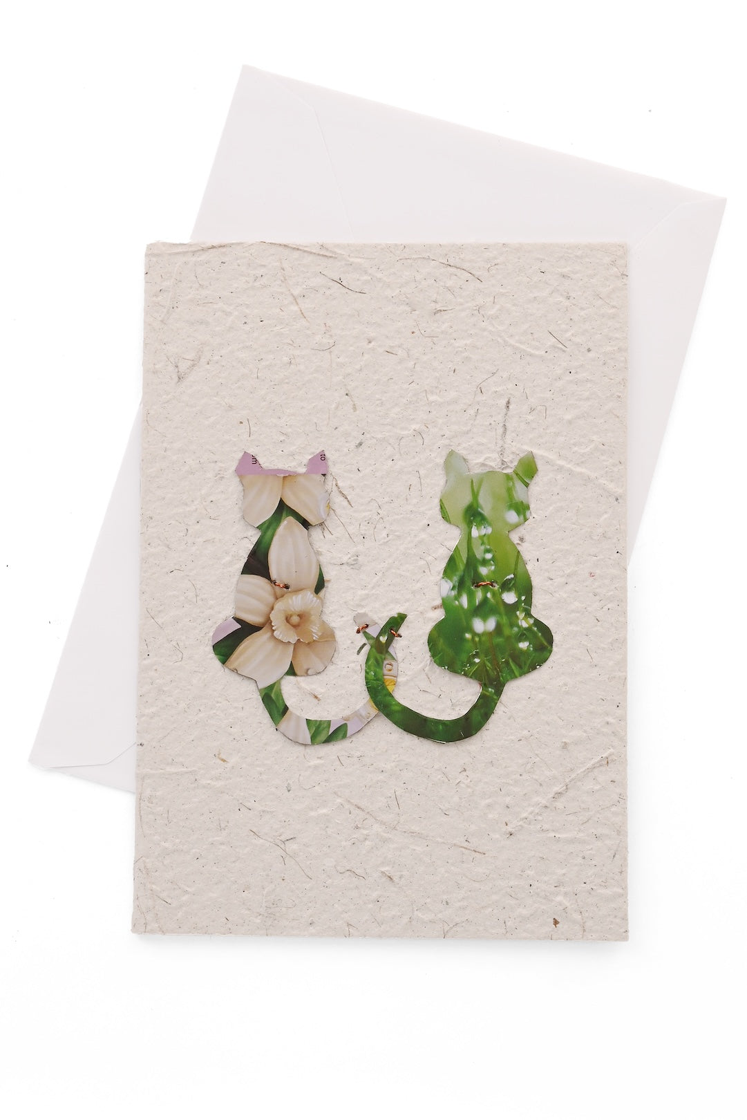 Kitty Friends Recycled Note Card