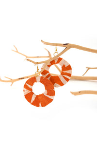 Kitenge Cloth Hoop Earrings - Assorted
