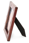 Kenyan Leather 4x6 Picture Frame with Easel Stand