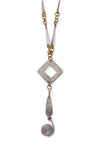Cascading Mixed Metals Lightweight Necklace