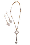 Cascading Mixed Metals Lightweight Necklace