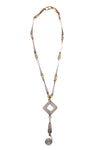 Cascading Mixed Metals Lightweight Necklace