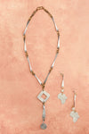 Cascading Mixed Metals Lightweight Necklace