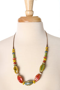 Ceramic Bead Adjustable Lulu Necklace