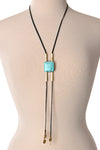 Kenyan Brass and Stone Wayfarer Bolo Necklace