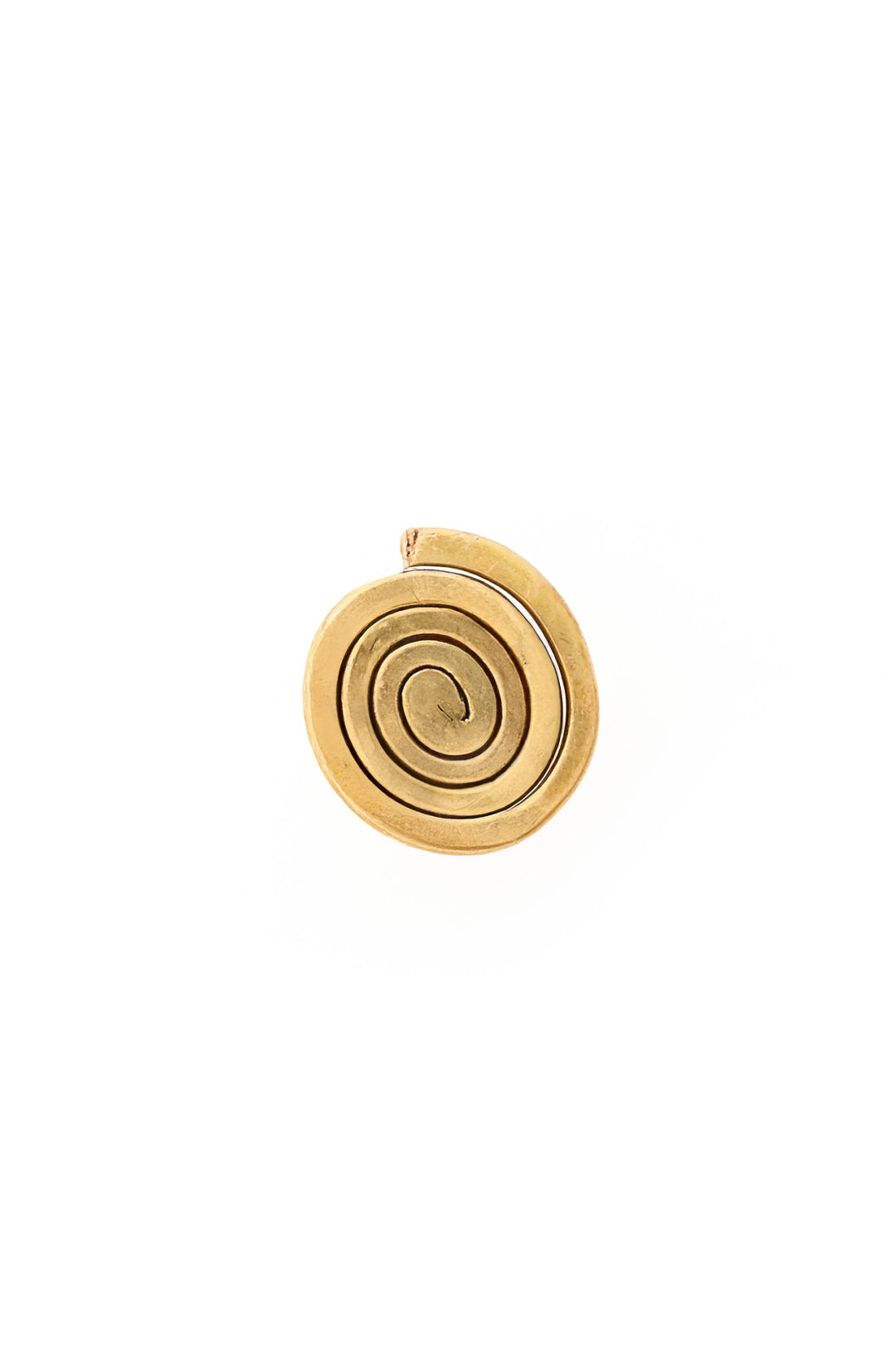 Kenyan Brass Winding Path Ring - Adjustable