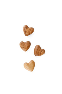 Hand Carved Wild Olive Wood Hearts - Valentine's Day Gifts