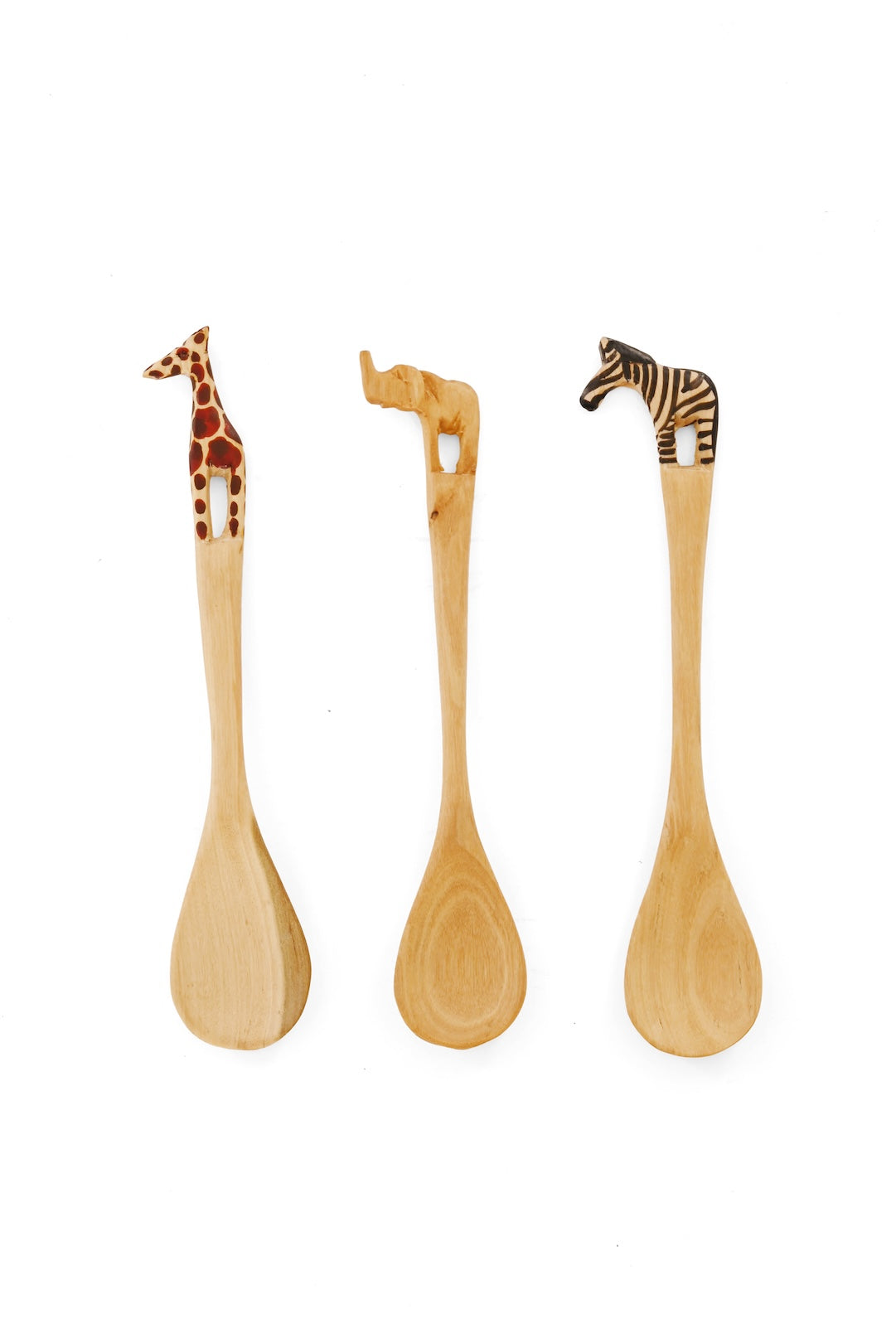 Set of Three Jacaranda Safari Animal Spoons