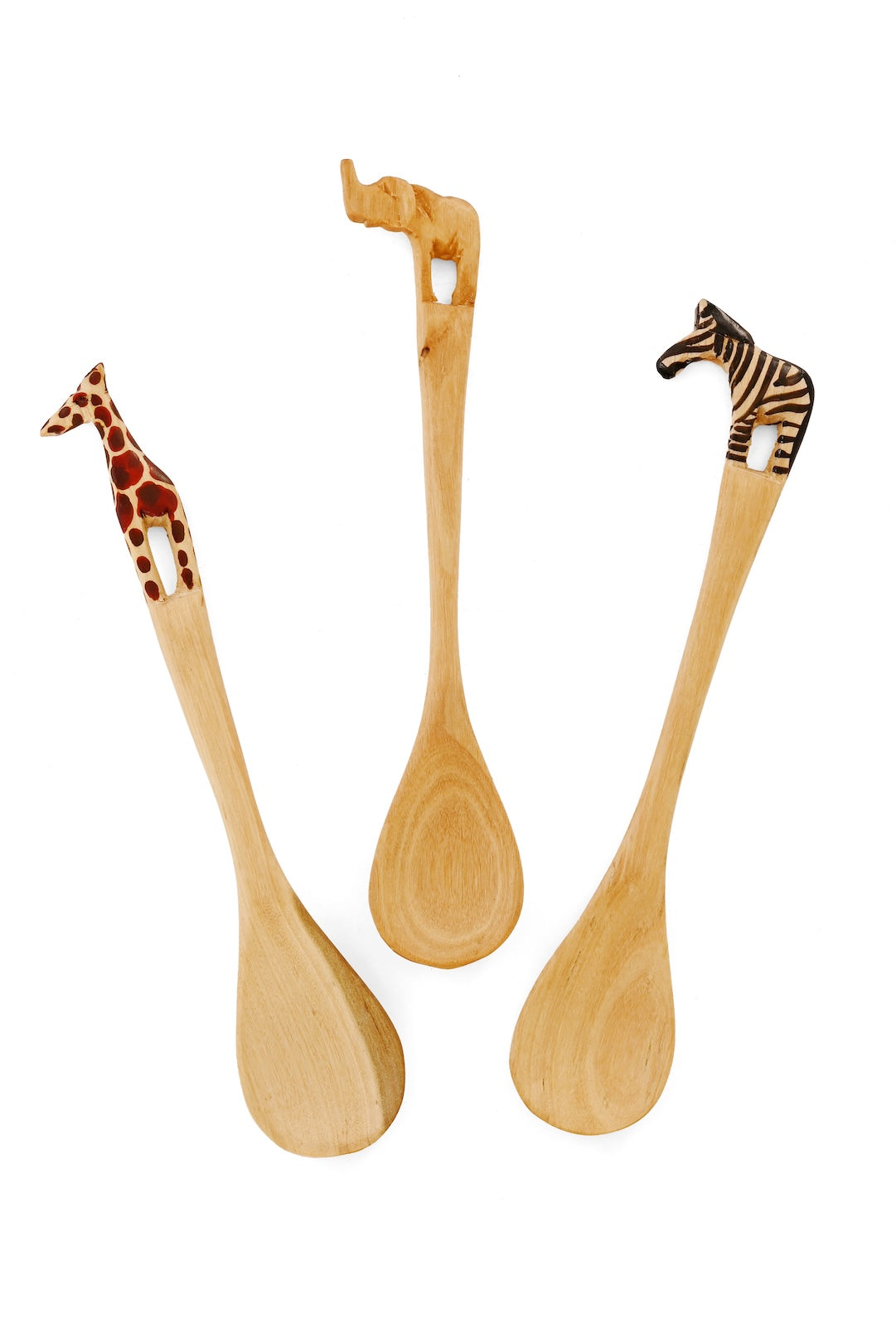 Set of Three Jacaranda Safari Animal Spoons