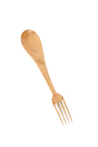 Wild Olive Wood Dualie Forked Spoon