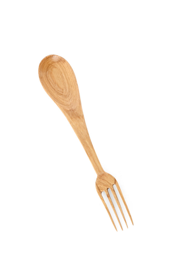 Wild Olive Wood Dualie Forked Spoon