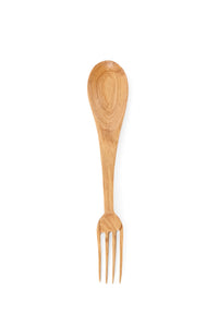 Wild Olive Wood Dualie Forked Spoon