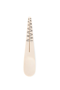 Split Handle Etched Bone Spice Spoon - Assorted