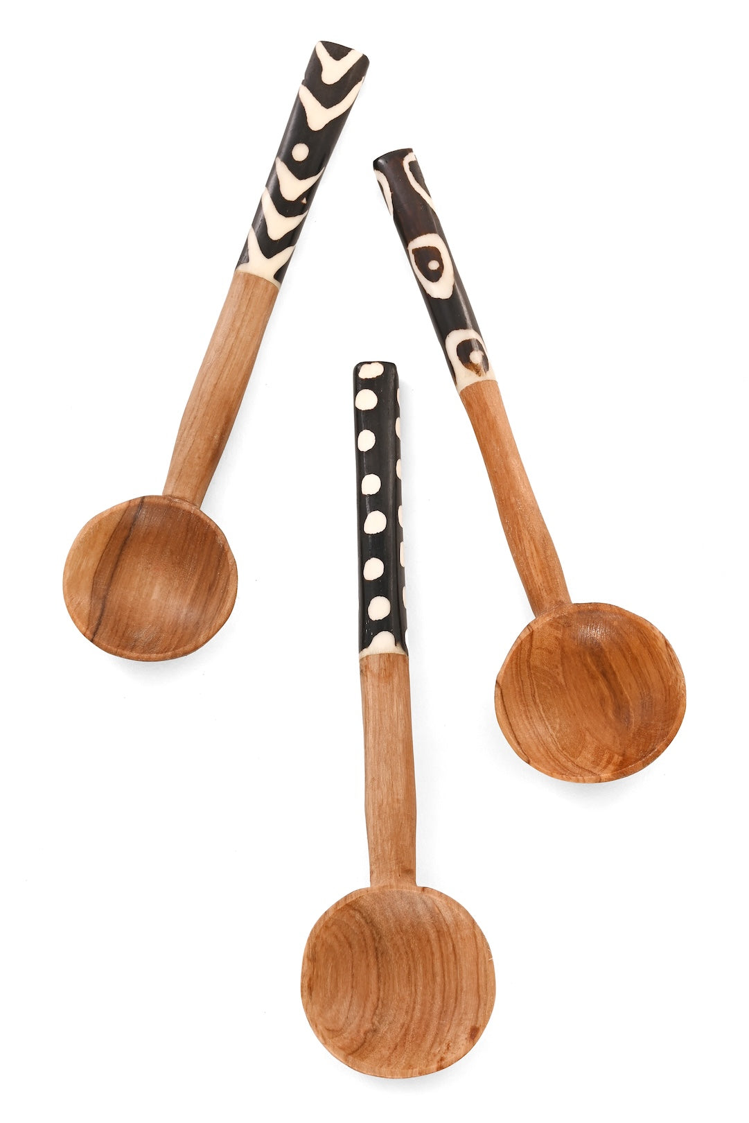 Hand Carved African Olive Wood Coffee Spoon
