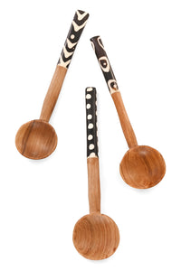 Hand Carved African Olive Wood Coffee Spoon