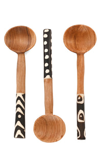 Hand Carved African Olive Wood Coffee Spoon