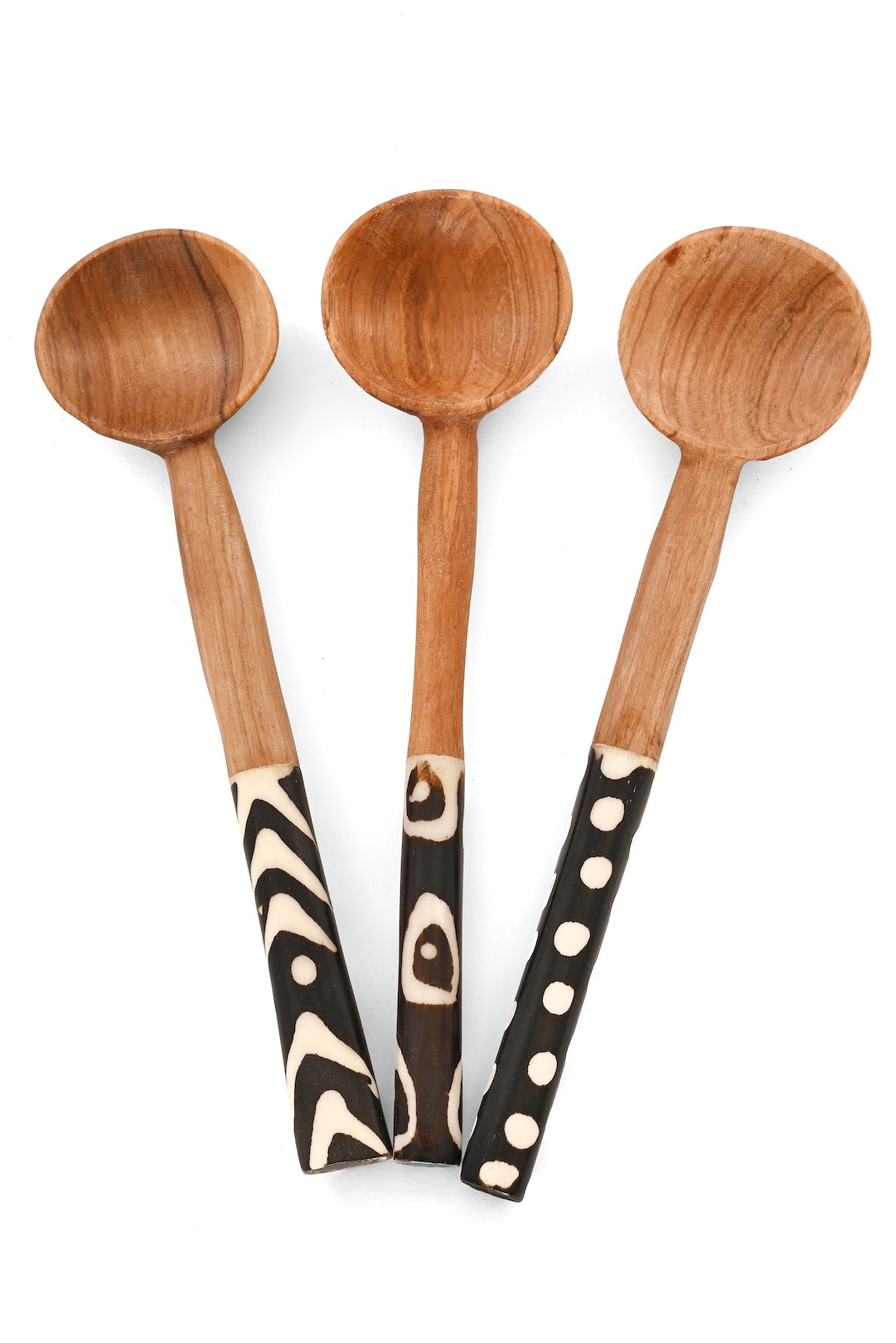 Hand Carved African Olive Wood Coffee Spoon