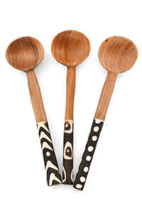 Hand Carved African Olive Wood Coffee Spoon