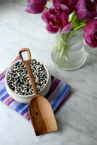 Medium Wild Olive Wood Bin Shovel