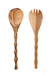 Wild Olive Wood Salad Servers – Bamboo Design