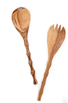 Wild Olive Wood Salad Servers – Bamboo Design