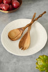 Wild Olive Wood Salad Servers – Bamboo Design