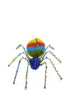 Rainbow Beaded Spider Sculpture