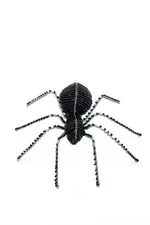 Black Beaded Spider Sculpture