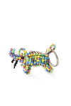 Colorful Beaded Elephant Keychain