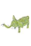 Soft Green Beaded Elephant from Kenya