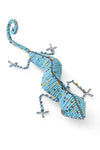 Soft Blue Beaded Lizard Sculpture from Kenya
