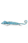 Soft Blue Beaded Lizard Sculpture from Kenya
