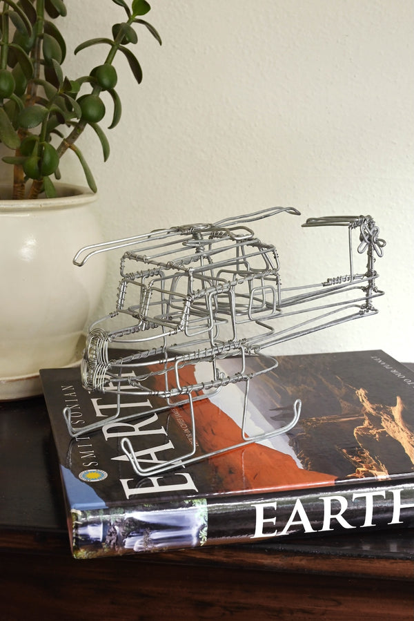 Kenyan Recycled Wire Helicopter Sculpture