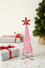 Pink Beaded Christmas Tree