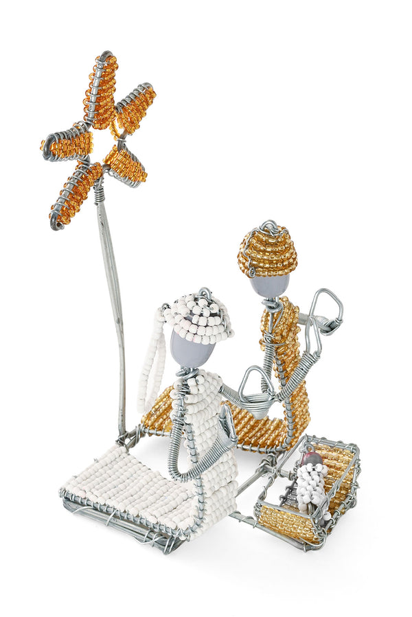 Holy Family Beaded Nativity from Kenya