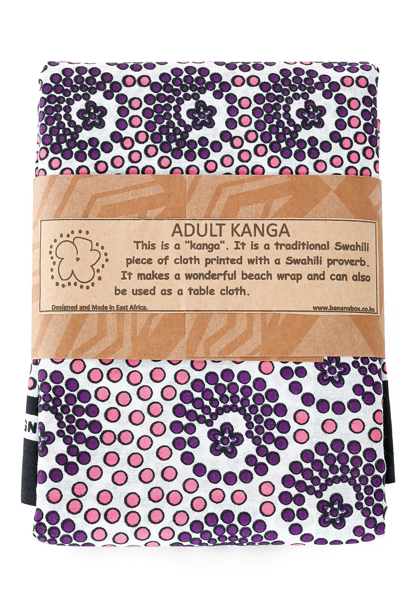 Colorful Kenyan Kanga Sarong - Assorted Colors & Phrases