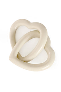 All Natural Soapstone Unified Hearts Sculpture  - Valentine's Day Gifts