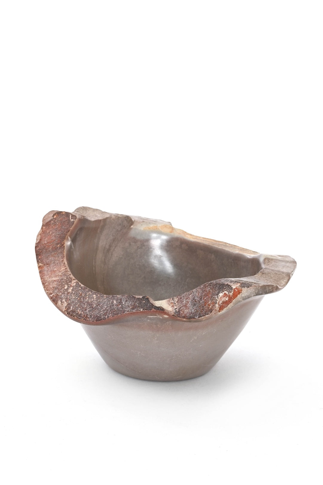 Kenyan Rustic Soapstone Oval Bowl