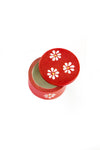 Red Daisy Print Soapstone Ring Box