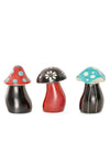 Set of Three Colorful Magic Land Mushrooms