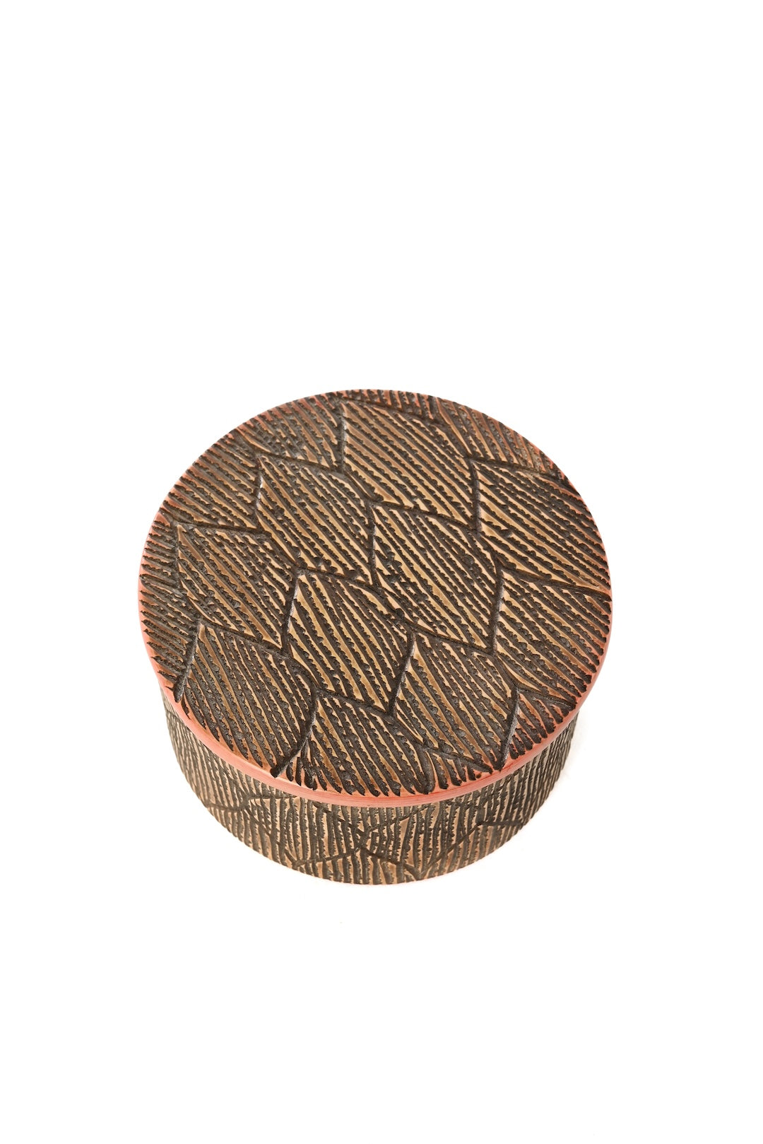 Etched Leaves Soapstone Desktop Box