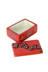 Red Melody Maker Soapstone Storage Box