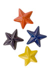 Set of Four Colorful Soapstone Sea Stars